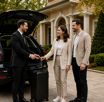 Abholung für den Airport transfer